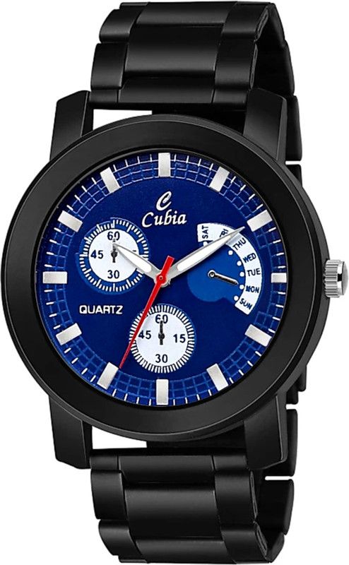 Analog Watch - For Men 1244-BL Luxury DIAMOND Black Watch