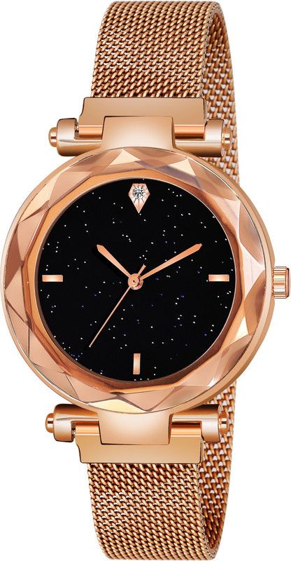 Analog Watch - For Women GE2522|New Professional Luxury Look Magnet Metal Mesh Strap