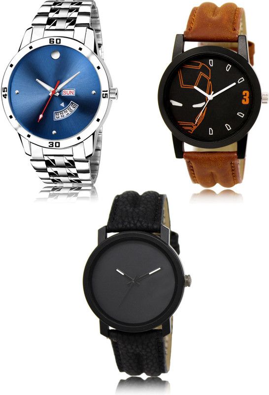 New latest Designer Combo of 3 Analog Watch - For Men 105-04-21