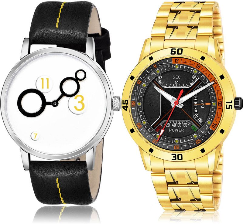 Analog Watch - For Men New Quartz 2 Watch Combo For Boys And Men - BM14-(56-S-21)