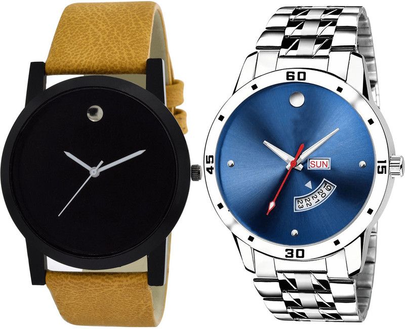 combo watch Analog Watch - For Girls Contemporary Rich Day And Date Analogue Brown And Silver - B59-BL46.105