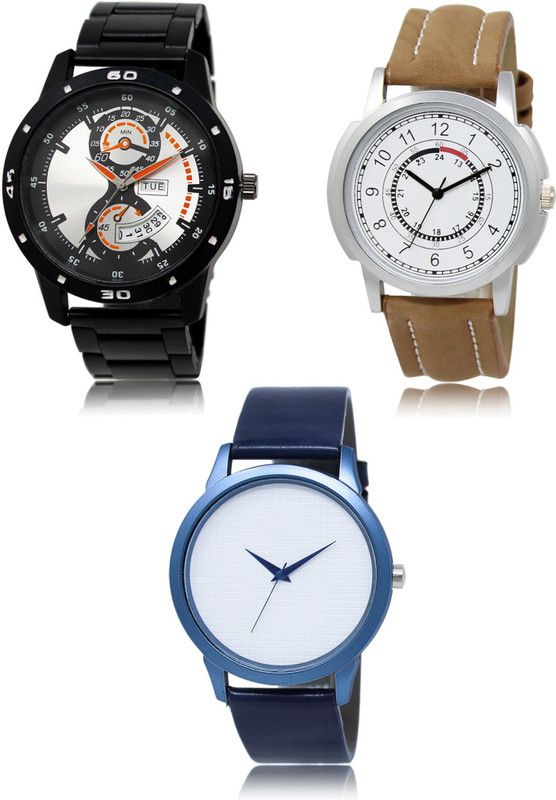 New latest Designer Combo of 3 Analog Watch - For Men LR107-LR17-LR33