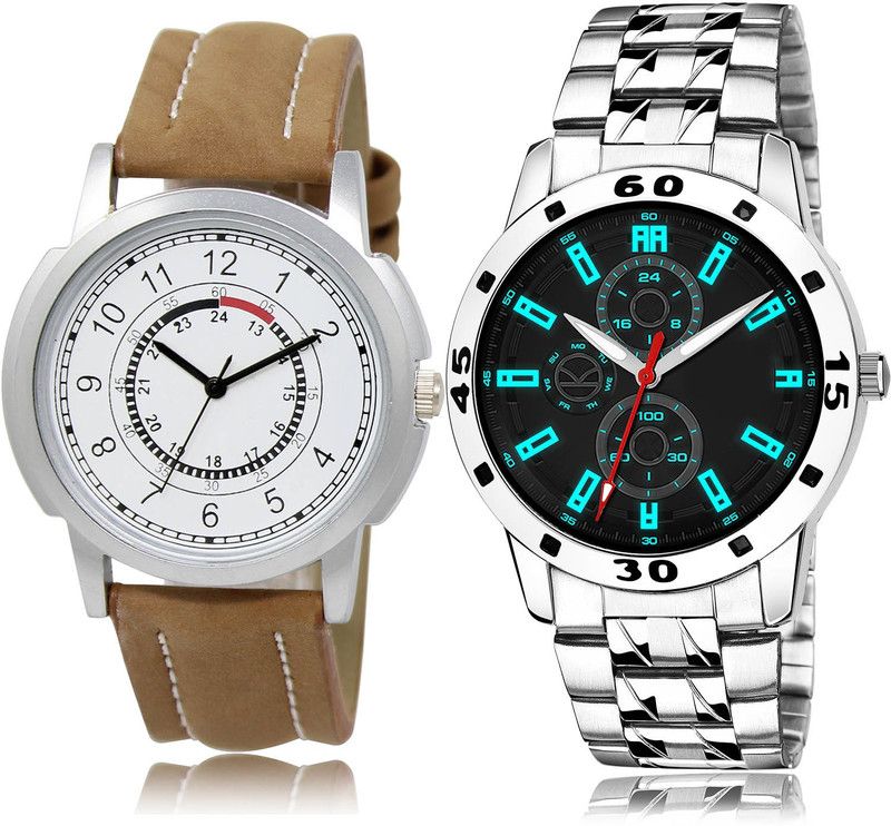 Analog Watch - For Men Classical Model 2 Watch Combo For Boys And Men - BL46.17-(63-S-19)