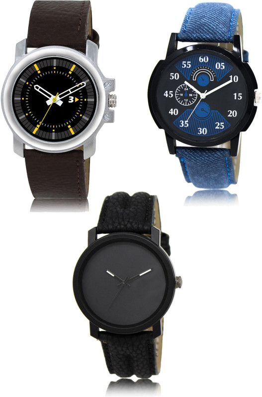 New latest Designer Combo of 3 Analog Watch - For Men 44-02-21
