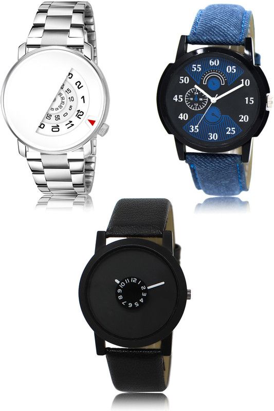 New latest Designer Combo of 3 Analog Watch - For Men 106-02-25