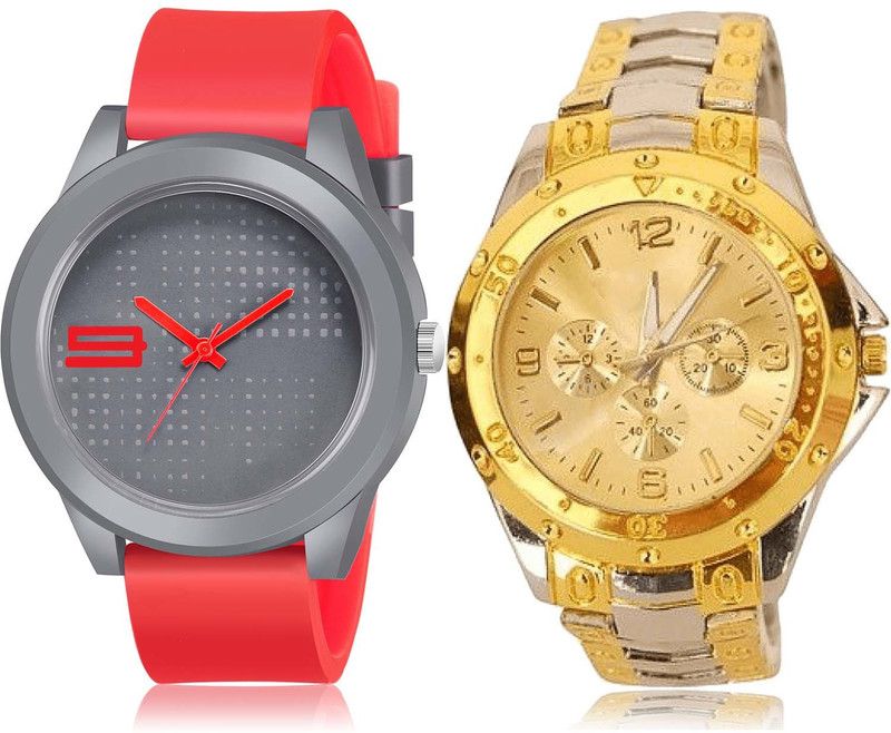 combo watch Analog Watch - For Boys Latest Stylish Sports And Chain Combo Watch For Boys And Men - BM108-B75