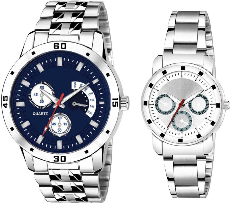 NEW GENERATION ROUND DIAL WATCH STAINLESS STEEL STRAPPED WATCH FOR BOYS AND GIRLS Analog Watch - For Boys & Girls MBS 1074