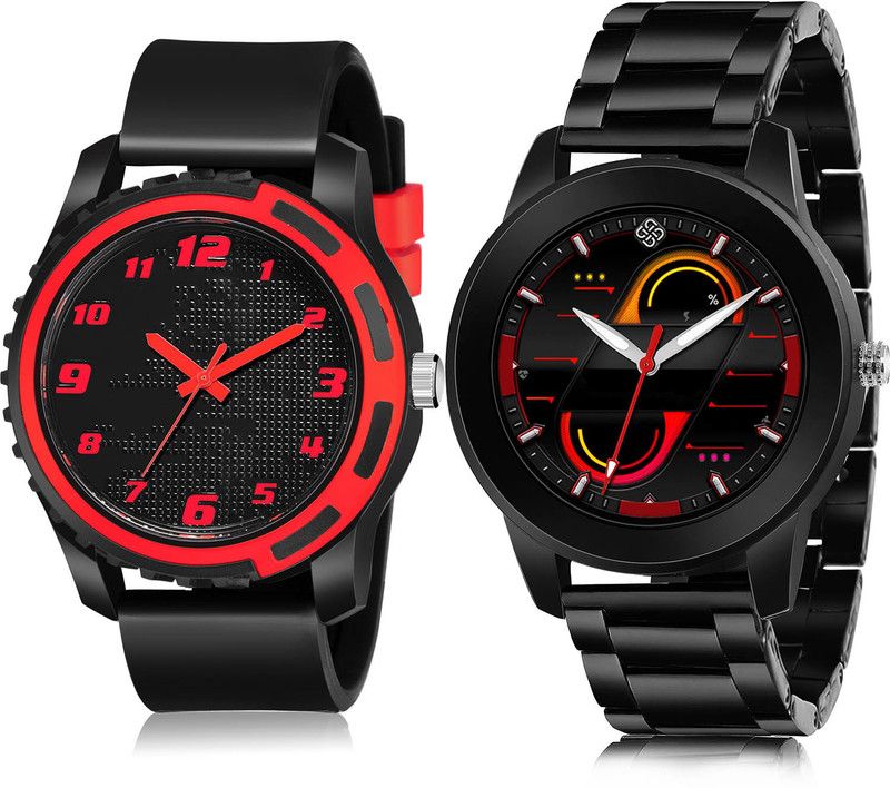 Analog Watch - For Men Modish Stylish 2 Watch Combo For Boys And Men - BM113-(1-S-20)