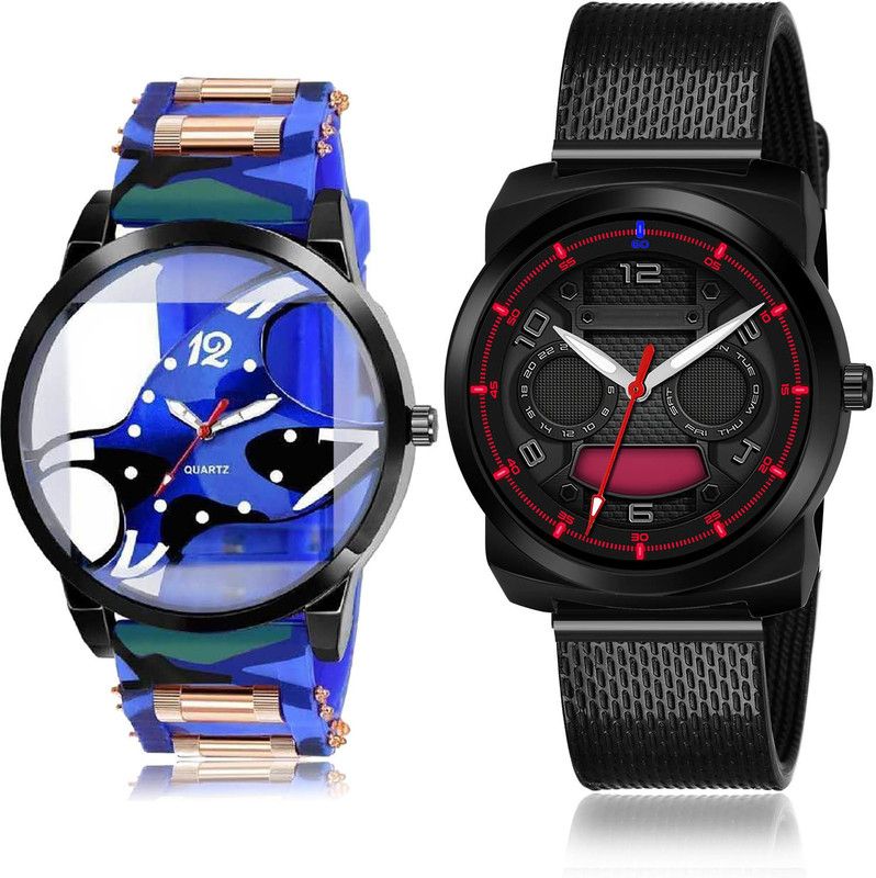 Analog Watch - For Men Treading Quartz 2 Watch Combo For Boys And Men - BC60-(59-S-10)
