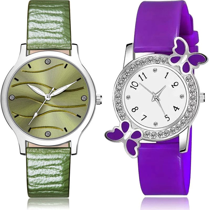 Analog Watch - For Girls Treading Wrist 2 Watch Combo For Women And Girls - GM388-G100