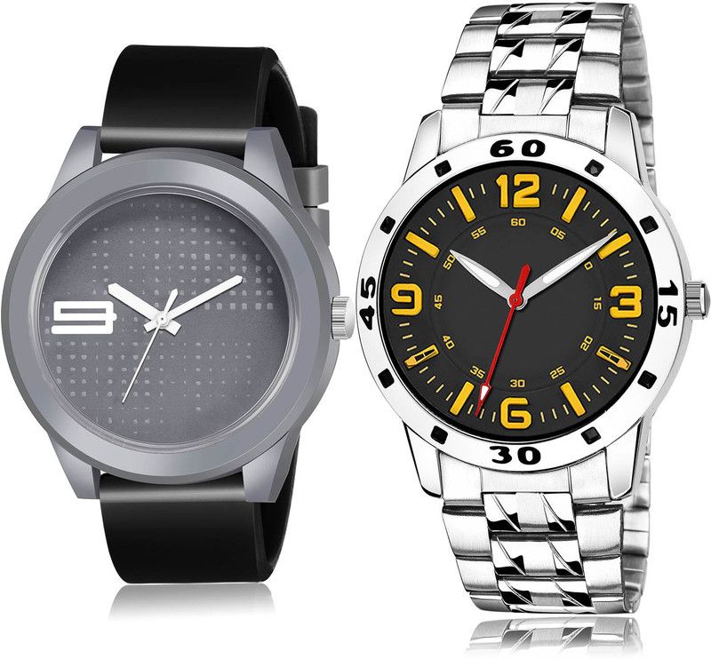 Analog Watch - For Men Brand New Fancy 2 Watch Combo For Boys And Men - BM109-(48-S-19)