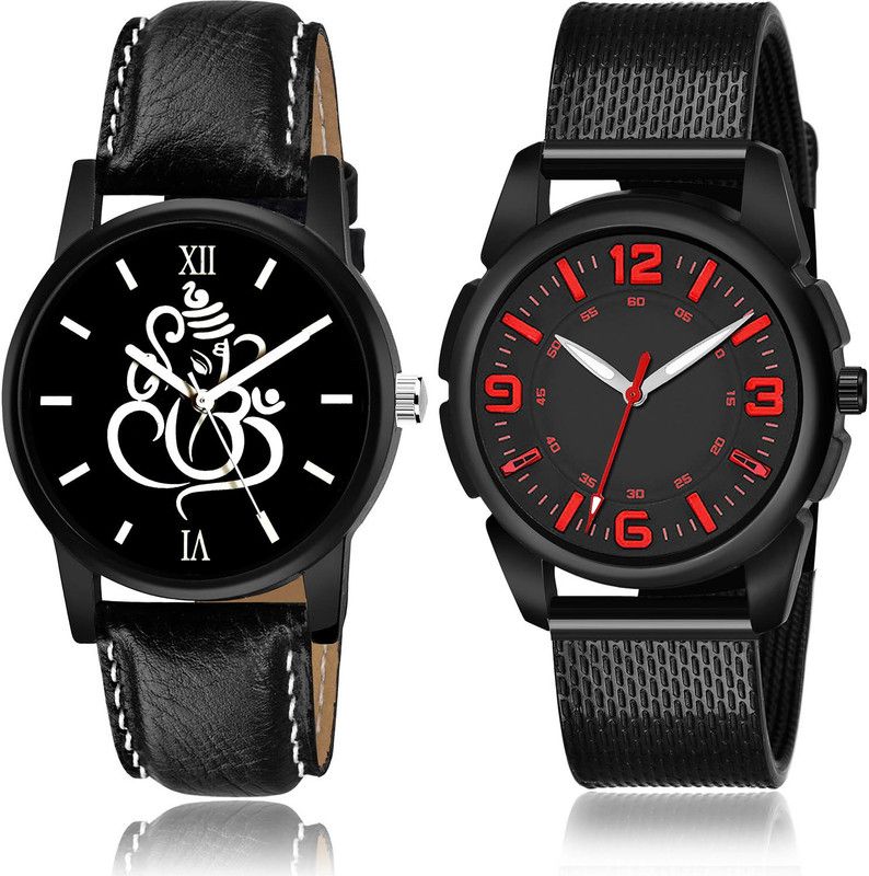 Analog Watch - For Men Brand New Italian Designer 2 Watch Combo For Boys And Men - B27-(47-S-10)