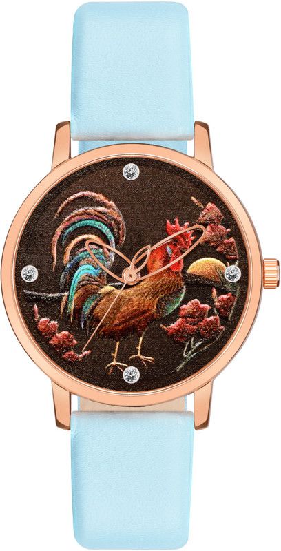 MT370 Girls Attractive Leather Belt Analog Watch - For Girls
