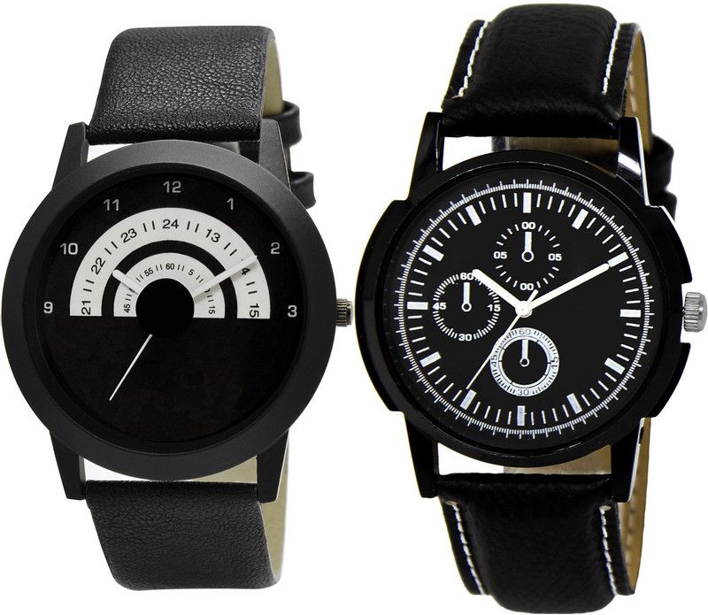 combo watch Analog Watch - For Girls Modern Wrist Analogue Black Color Boys And Men Watch - B48-BL46.13 (Combo Of 2 )