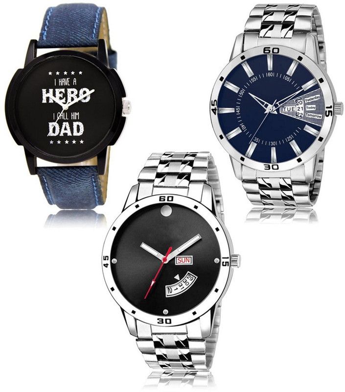 New latest Designer Combo of 3 Analog Watch - For Men LR-07-102-104