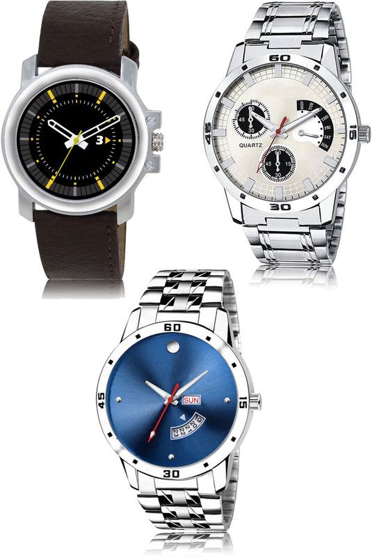 New latest Designer Combo of 3 Analog Watch - For Men 44-101-106