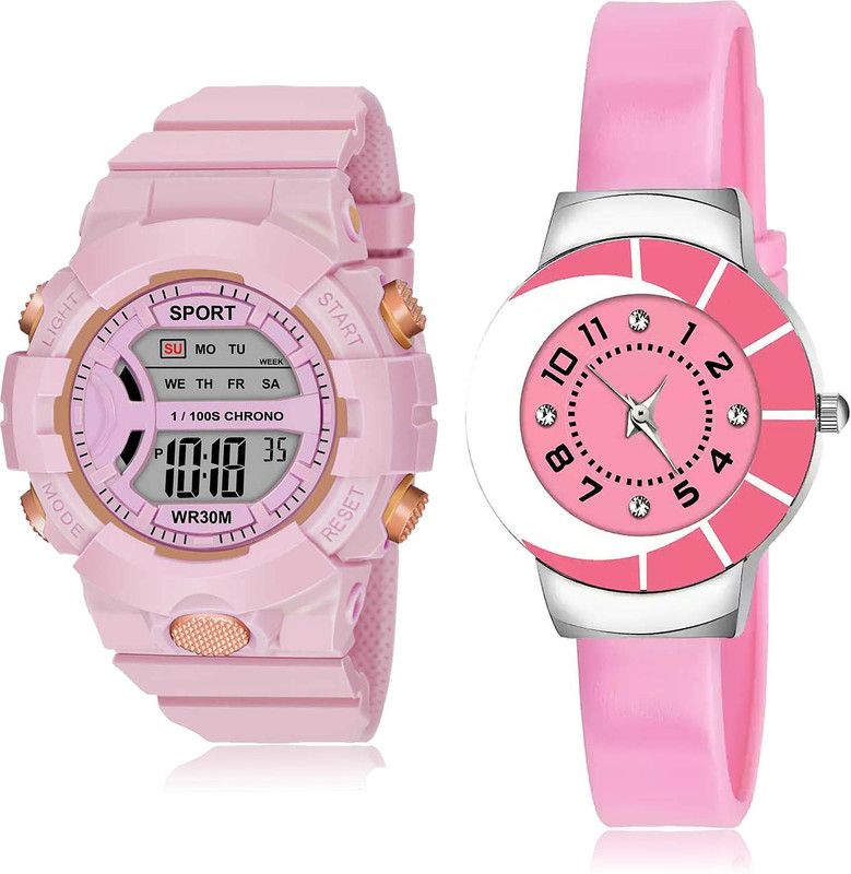 Analog-Digital Watch - For Women Brand New Party Wedding 2 Watch Combo For Women And Girls - DG36-G9