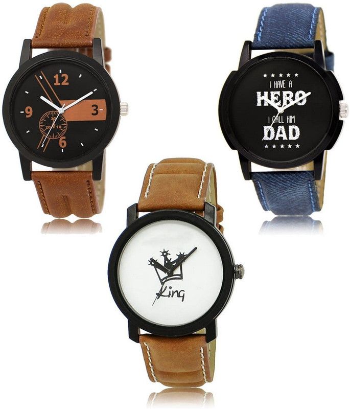 New latest Designer Combo of 3 Analog Watch - For Men LR-01-07-18