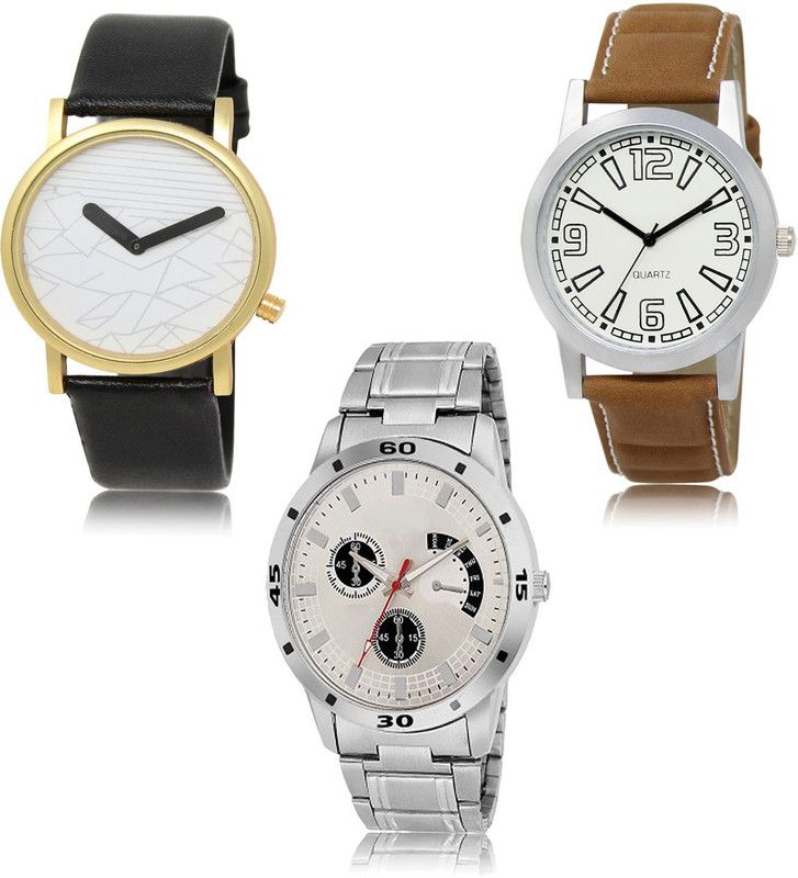 New latest Designer Combo of 3 Analog Watch - For Men LR37-LR15-LR101