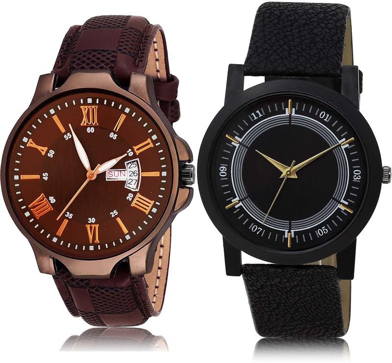 combo watch Analog Watch - For Men Latest High Quality Day And Date Combo Watch For Boys And Men - BRM2-BL46.48