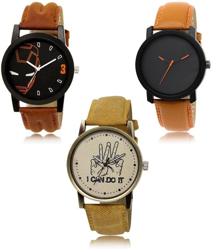 New latest Designer Combo of 3 Analog Watch - For Men LR-04-20-30
