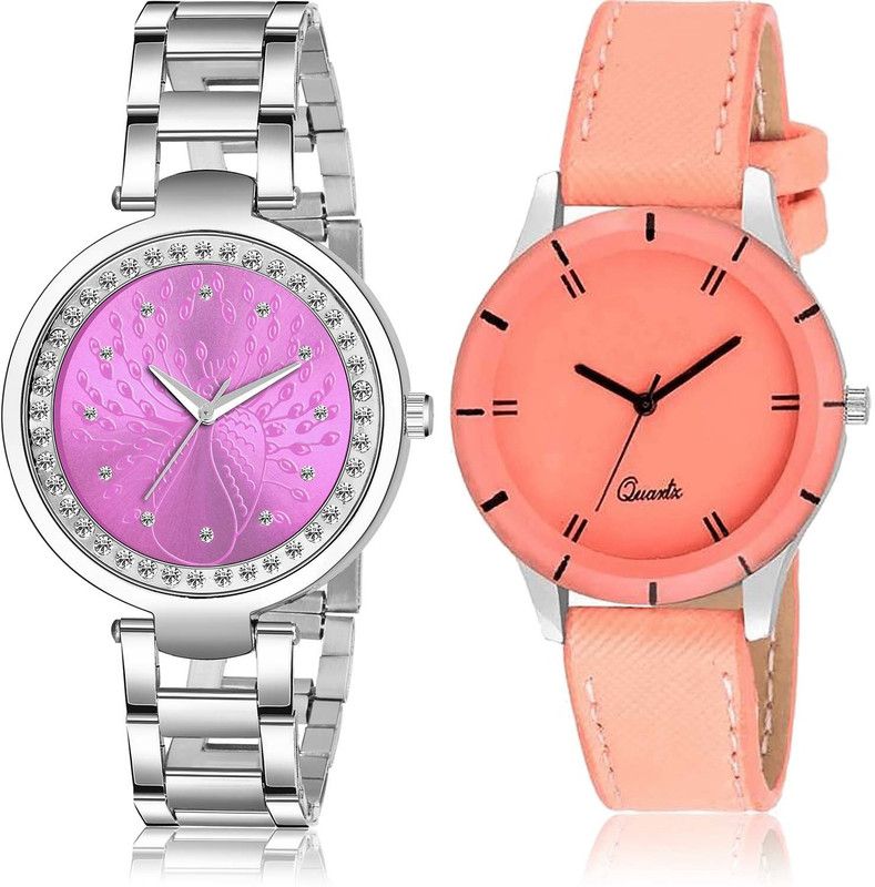 combo watch Analog Watch - For Women Treading Quartz Chain Combo Watch For Girls And Women - GM208-G270