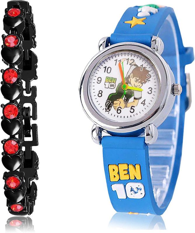 Analog Watch - For Women Treading Technology Bracelet And Ben 10 Kids 2 Watch Combo For Girls And Women - GX1-GC97