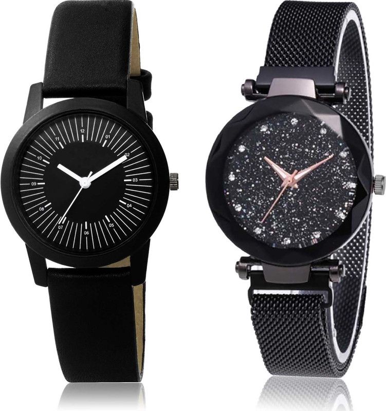 Analog Watch - For Women Classical Branded Love Valentine Couple And Magnet Combo Watch For Girls And Women - GO147-GC7