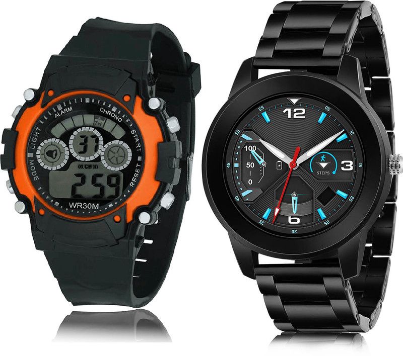 Analog-Digital Watch - For Boys Latest Luxury 2 Watch Combo For Boys And Men - B4-(41-S-20)