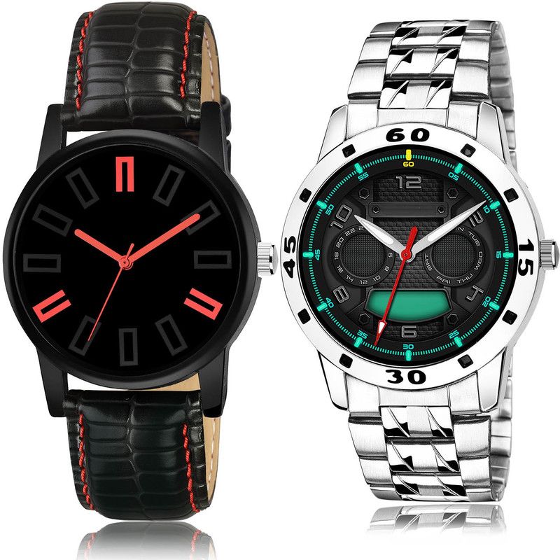 Analog Watch - For Men Brand New Professional 2 Watch Combo For Boys And Men - B28-(57-S-19)