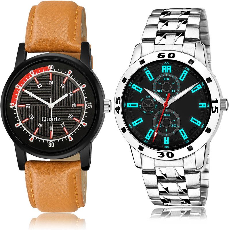 Analog Watch - For Men New Valentine 2 Watch Combo For Boys And Men - BRA30-(63-S-19)