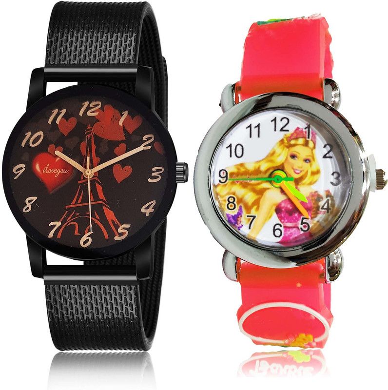 combo watch Analog Watch - For Men Best Tread I Love You And Anneliese Doll Kids 2 Watch Combo For Boys And men - BRM19-BK76