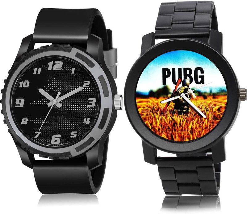 Analog Watch - For Boys & Girls New Tread Sports And Pubg Military Army Combo Watch For Boys And Men - BM111-B489
