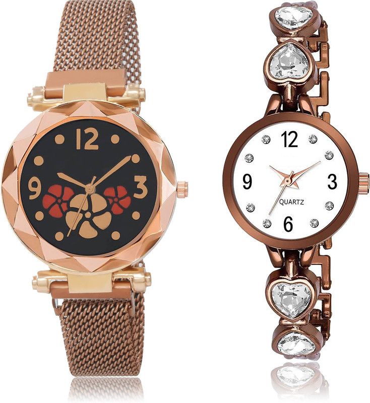 Analog Watch - For Women Contemporary Royal 2 Watch Combo For Women And Girls - G653-G500