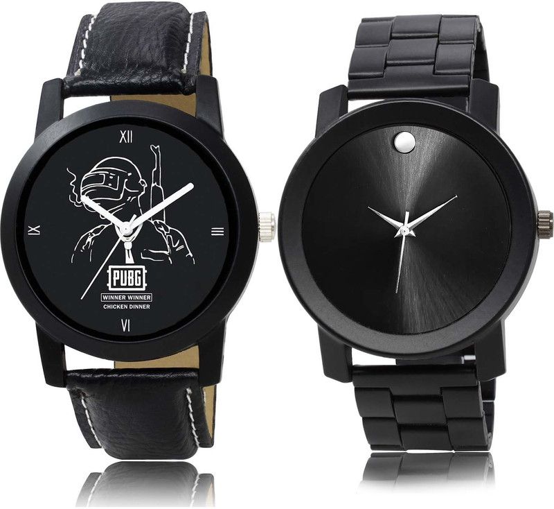 combo watch Analog Watch - For Boys New Branded Pubg Military Army And Chain Watch Combo Watch For Boys And Men - BO45-B777