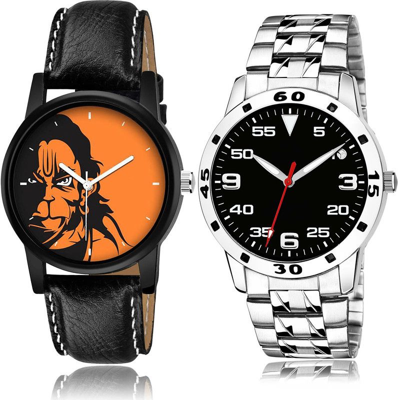 Analog Watch - For Men Classical Heart 2 Watch Combo For Boys And Men - B26-(75-S-19)
