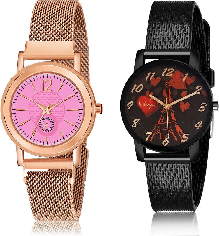 Analog Watch - For Girls Modern Tread 2 Watch Combo For Women And Girls - GW41-G533