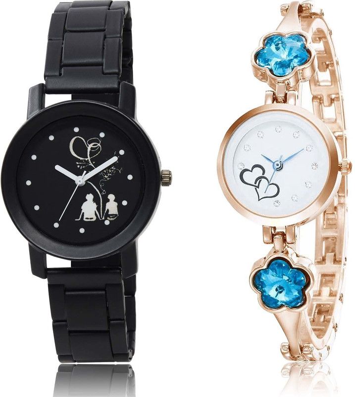combo watch Analog Watch - For Women New Collection Love Valentine Couple And Love Valentine Combo Watch For Girls And Women - GO153-G435