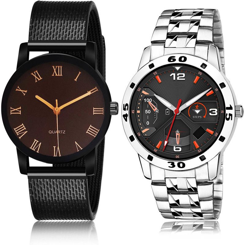 Analog Watch - For Men Latest Diwali 2 Watch Combo For Boys And Men - BRM15-(40-S-19)