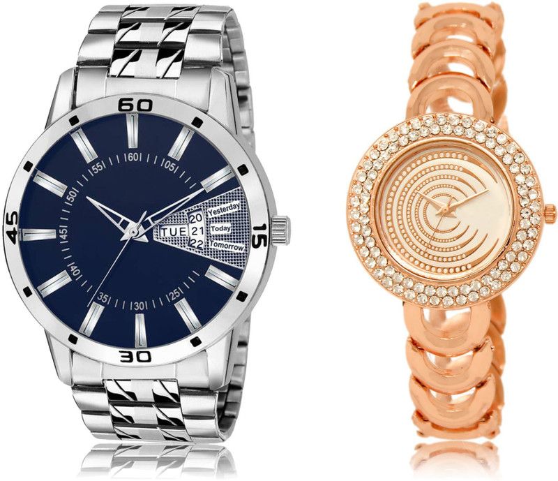 New Latest Designer Combo of 2 Analog Watch - For Couple LR102-LR202