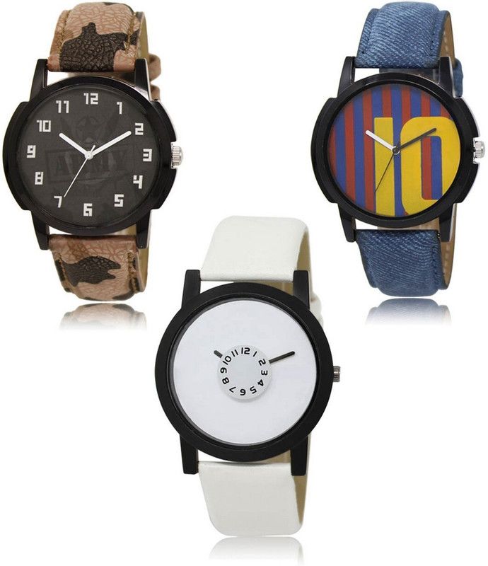 New latest Designer Combo of 3 Analog Watch - For Men -03-10-26