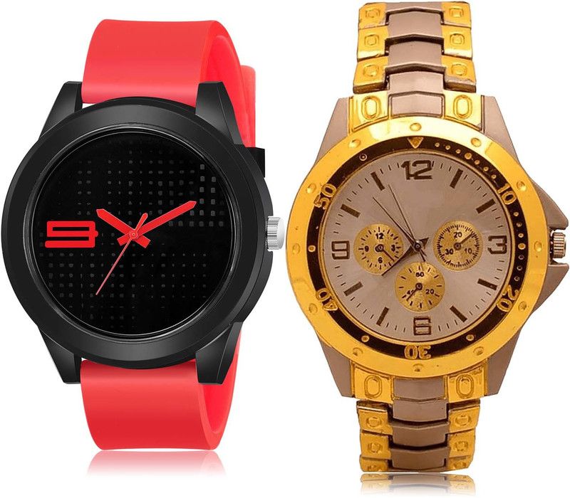 combo watch Analog Watch - For Boys Contemporary Analogue Sports And Chain Combo Watch For Boys And Men - BM107-B74