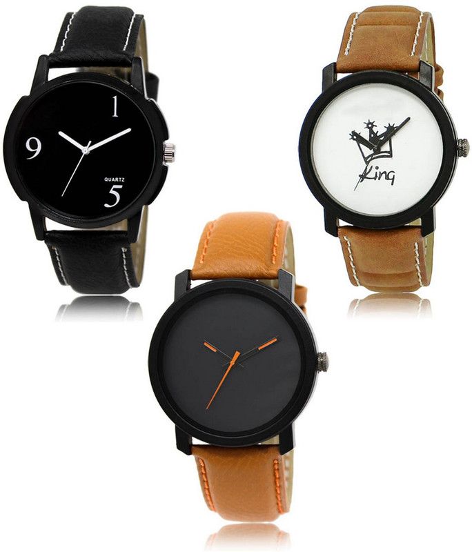 SHIPKART Analog Watch - For Men NEW Luxurious Attractive Stylish Combo SET OF 3 WATCH LR-06-18-20