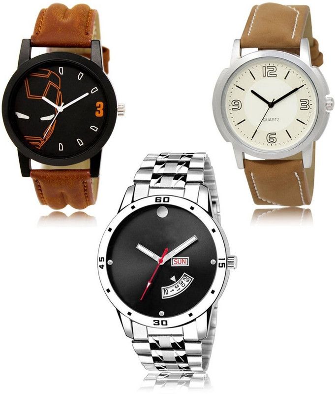 New latest Designer Combo of 3 Analog Watch - For Men LR-04-16-104