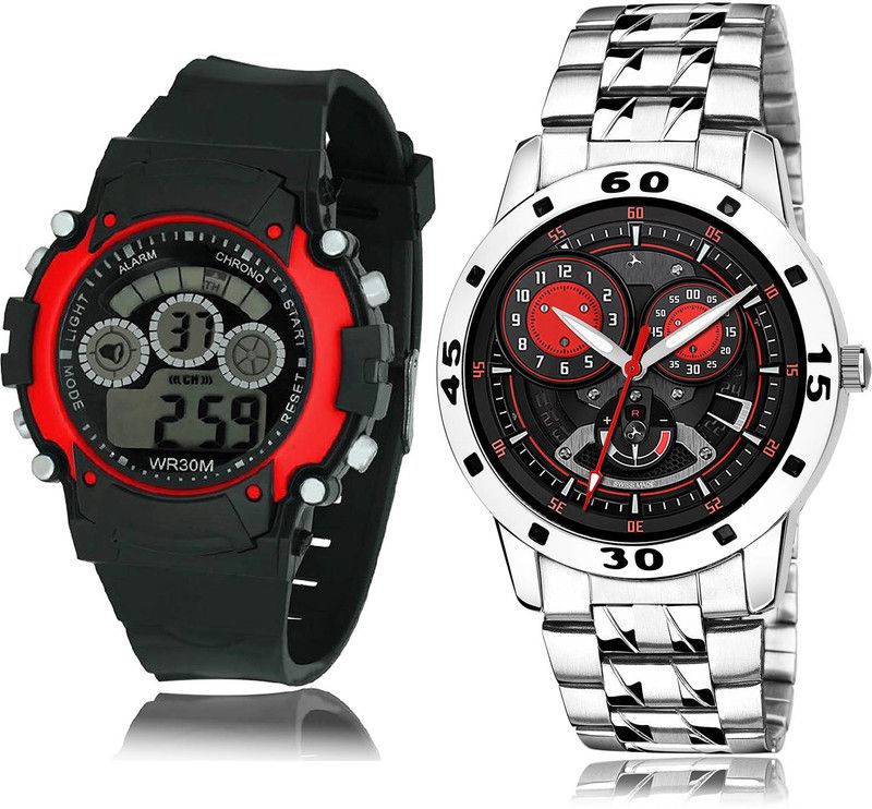 Analog-Digital Watch - For Boys Contemporary Tread 2 Watch Combo For Boys And Men - B5-(37-S-19)