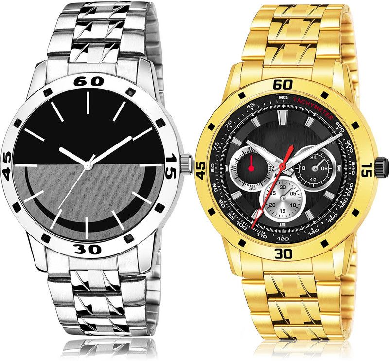 Analog Watch - For Men Best Technology 2 Watch Combo For Boys And Men - B966-(14-S-21)