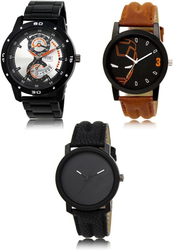 New latest Designer Combo of 3 Analog Watch - For Men 107-04-21
