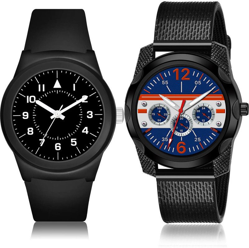 Analog Watch - For Boys Best Fashionable 2 Watch Combo For Boys And Men - BM118-(18-S-10)