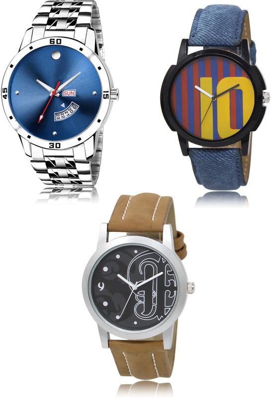 New latest Designer Combo of 3 Analog Watch - For Men 105-10-14