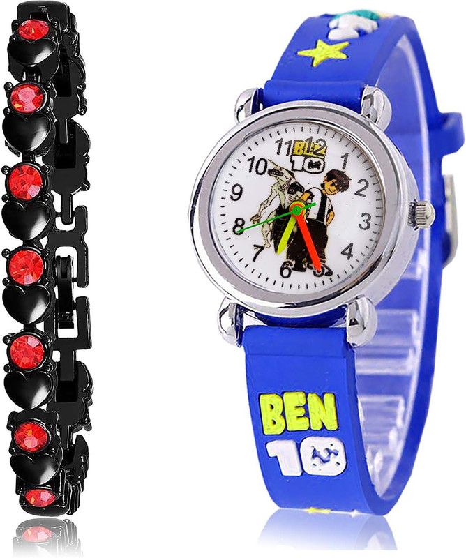 combo watch Analog Watch - For Girls Treading Formal Bracelet And Ben 10 Kids 2 Watch Combo For Girls And Women - GX1-GC92